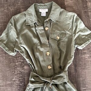 Green Dress with Pockets